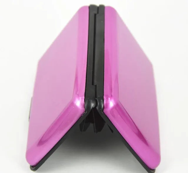 Aluminum RFID Blocking Card Holder Slim Hard Case Wallet RFID Card Holder Richie's Pink