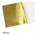 100pcs Gold Leaf Foil Paper for Scrapbooking & Home Decor Foil Craft Paper Richie's Golden 100pcs