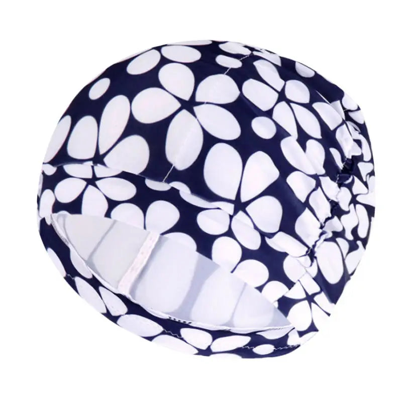 Women's Long Hair Swim Cap – Elastic Nylon Turban Bathing Cap Swim Cap Richie's 08