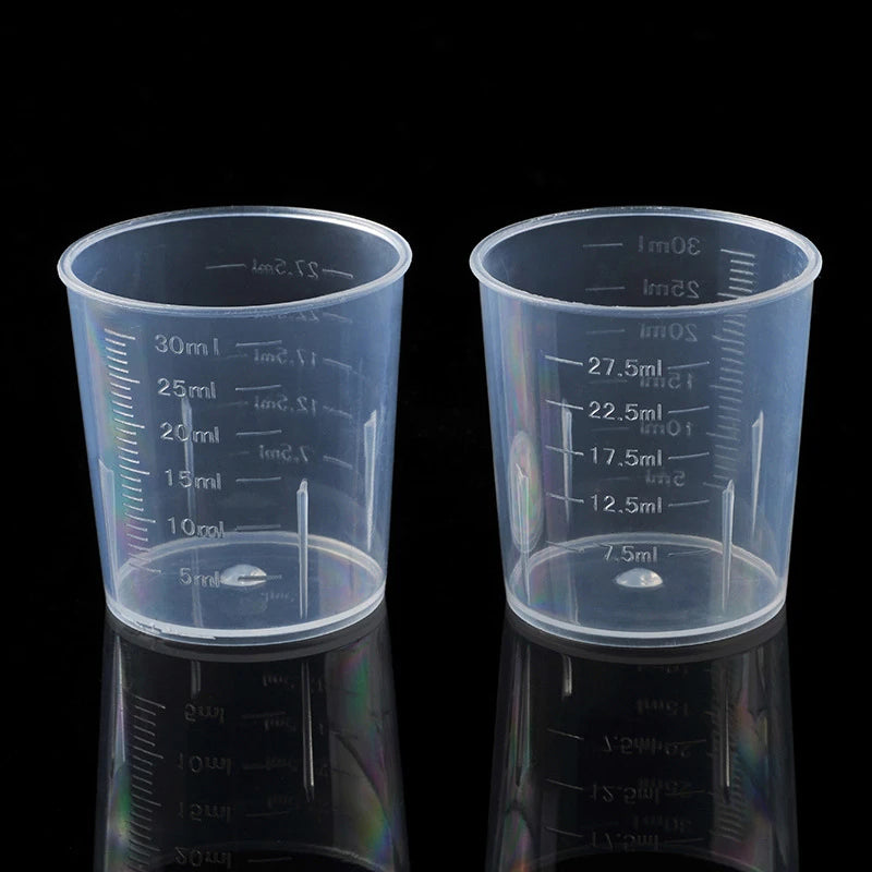 20Pcs 30ml Graduated Plastic Measuring Cups – Epoxy Resin DIY Resin Mixing Cups Richie's Transparent
