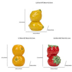 Ceramic Fruit Candle Holder Vase – Strawberry Lemon Orange Ceramic Candle Holder Richie's