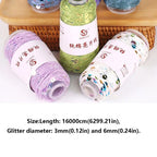 Sequin Bead Hand Knitting Yarn – Sparkle DIY Craft Thread Knitting Yarn Richie's
