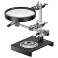 3X Magnifier Soldering Helping Hands Stand – Electronics & Jewelry Soldering Helping Hands Richie's Silver black