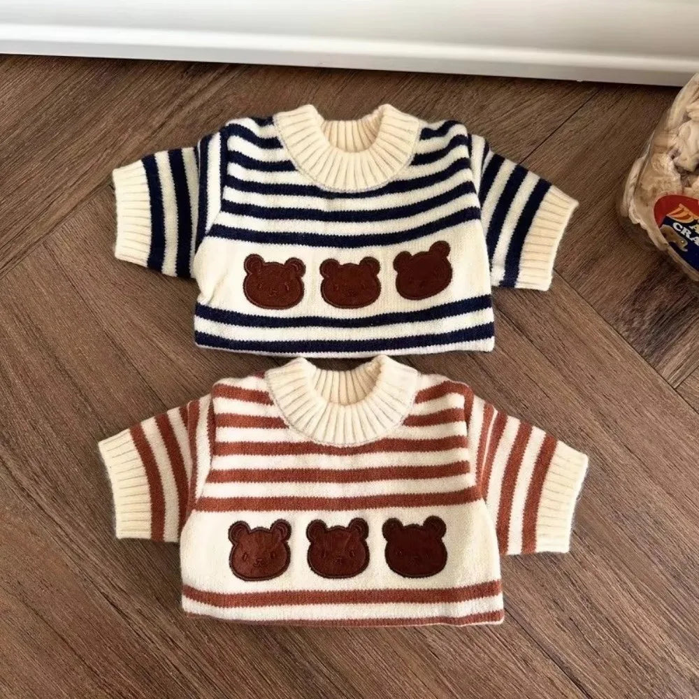 Striped Knitted Dog Sweater – Warm Cotton Pet Coat Dog Sweater Richie's
