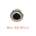 Mini XLR Connector 3/4/5/6 Pin Male Female Audio MIC Plug Audio XLR Connector Richie's 1Pcs 5Pin-J