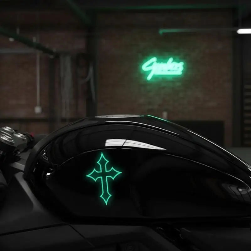 2Pcs Reflective Cross Stickers – Waterproof Night Visibility Decals Reflective Decal Stickers Richie's