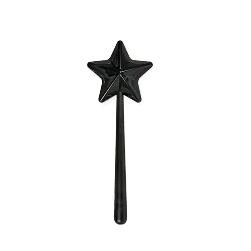 Magic Wand Salt & Pepper Shakers – Star Design Condiment Set Salt & Pepper Shaker Richie's Black