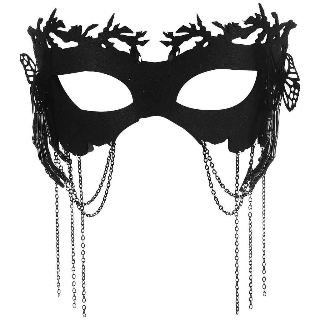 Skull Masquerade Mask – Fringed Halloween Cosplay Eye Mask Costume Eye Mask Richie's Default Title