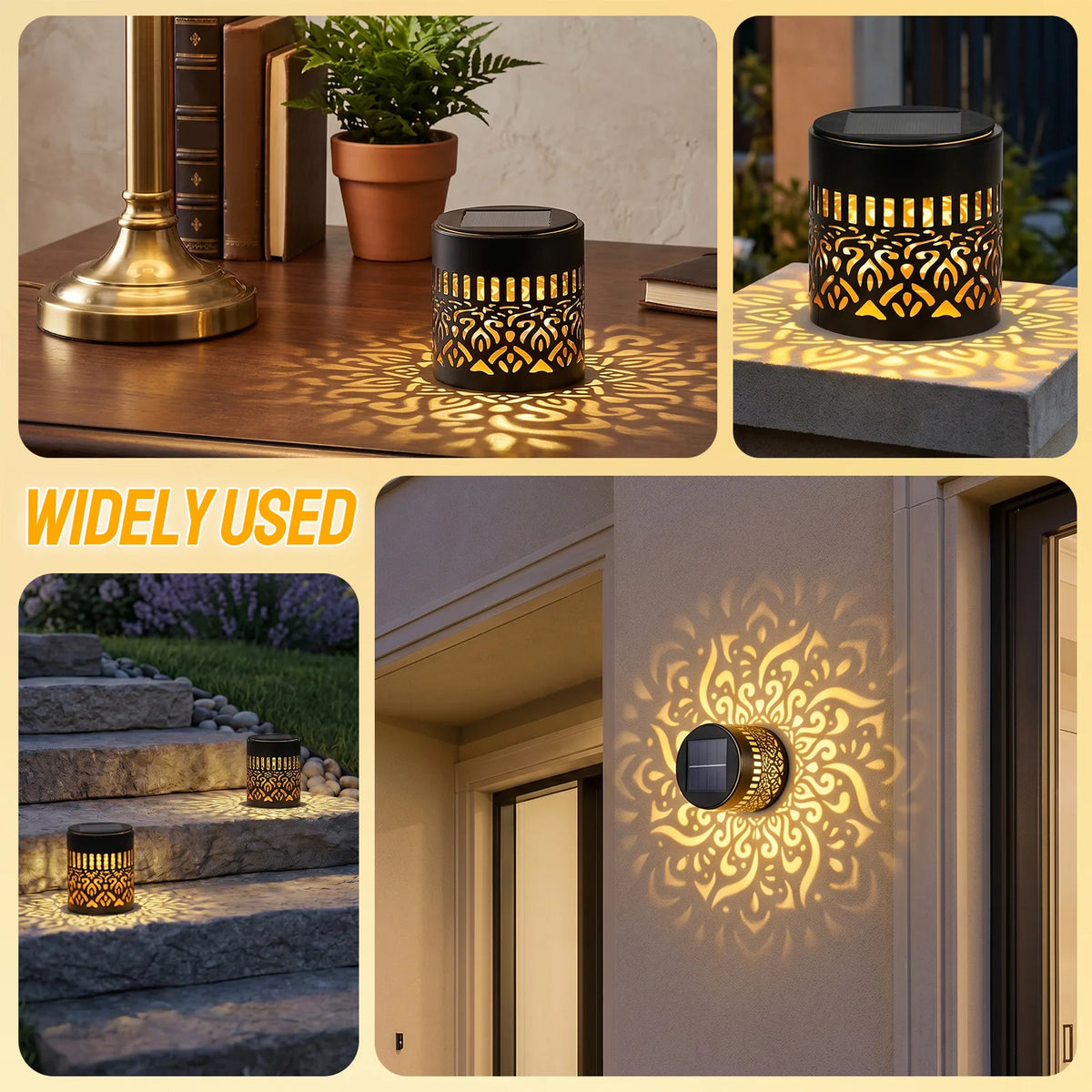 Solar Hollow Floral Garden Lanterns – Dusk to Dawn, 2 Pack Solar Garden Lantern Richie's
