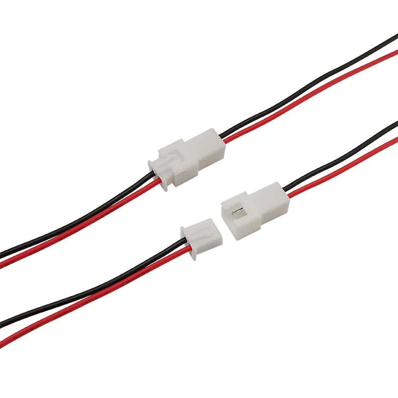 JST XH 2.54mm 2-Pin Male Female Wire Connector 20cm 26AWG Wire Cable Connector Richie's