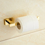 Gold Plated Brass Bathroom Hardware Set – 4 Pcs Towel Bar & Accessories Bathroom Hardware Set Richie's
