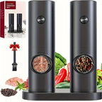 Electric Salt & Pepper Grinder Set – LED Light, Ceramic Core Electric Spice Grinder Richie's
