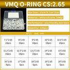 NBR Silicone FKM O-Ring Repair Kit – 1.8mm & 2.65mm Gasket Set O-Ring Repair Kit Richie's 89-VW-BW125M