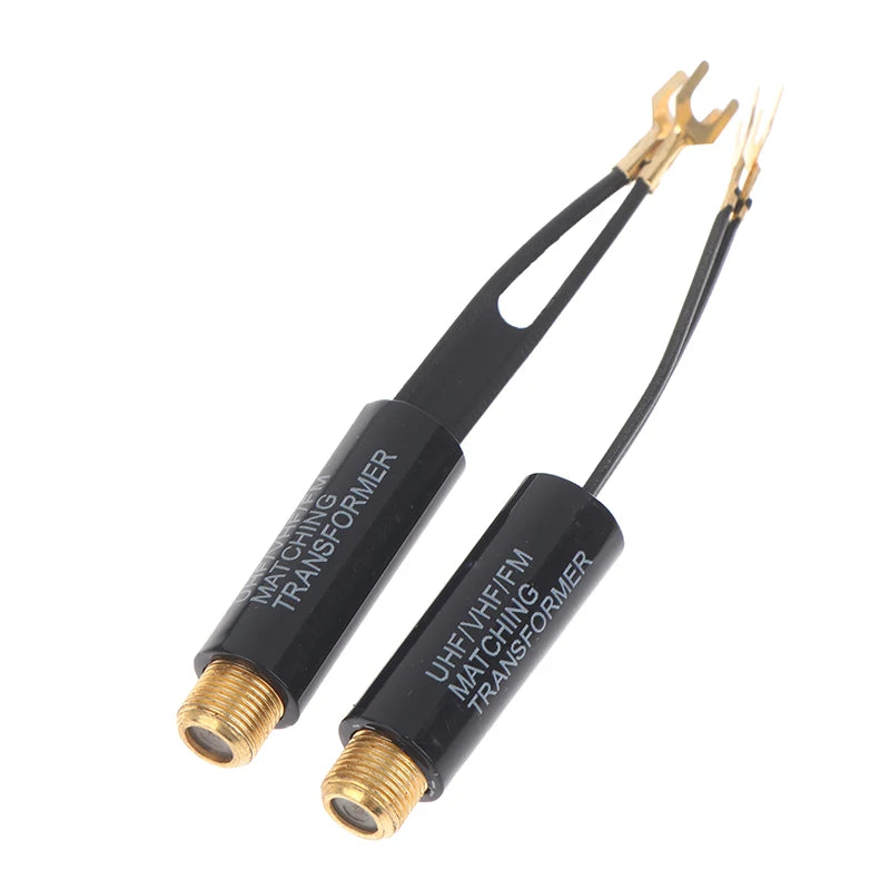 75 to 300 Ohm UHF VHF FM Antenna Transformer Adapter F Female Antenna Adapter Richie's 2pcs