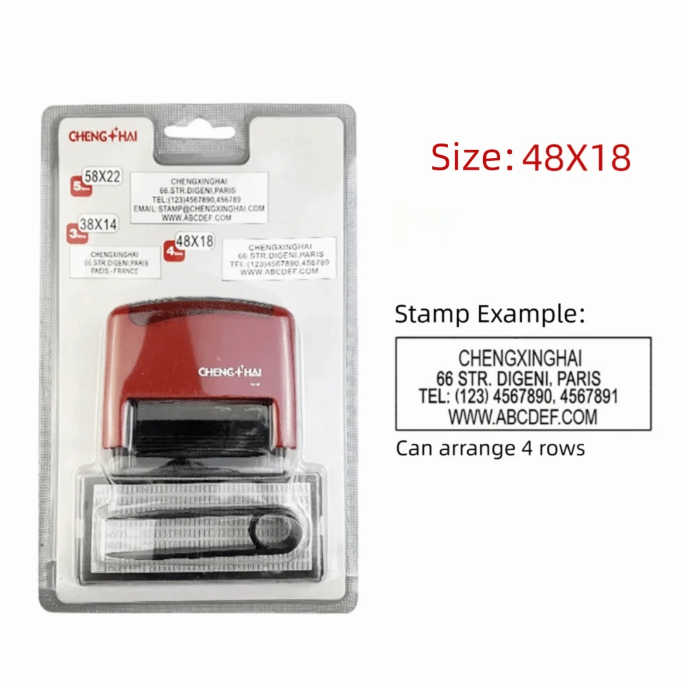 DIY Self-Inking Stamp Kit – Adjustable Multi-Size Monogram Set Self-Inking Stamp Kit Richie's Red-M