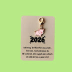 10pcs Pig Keychain Set with New Year Greeting Cards – Zinc Alloy Novelty Keychain Set Richie's