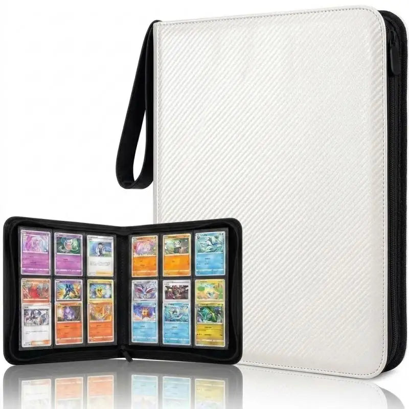 360-Pocket Sports Card Binder Album – Baseball & Football Trading Card Binder Richie's White Style C