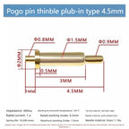 DIP SMD Double Spring PCB Pogo Pin Connectors 20/50/100 Pcs PCB Pogo Pin Connector Richie's DIP H4.5MM 20PCS