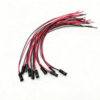 10Pcs 2.54mm 2-Pin Female Jumper Wires 26AWG Arduino DIY Jumper Wire Connectors Richie's