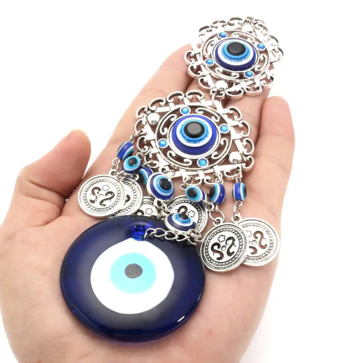 Turkish Blue Evil Eye Amulet Wall Hanging Lucky Pendant Decor Wall Hanging Pendant Richie's