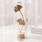 Golden Ginkgo Leaf Metal Ironwork Home Decor Ornament Home Decor Ornament Richie's