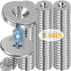 Round Metal Cabinet Door Magnetic Catches – 4/6 Set with Screws Magnetic Door Catch Richie's