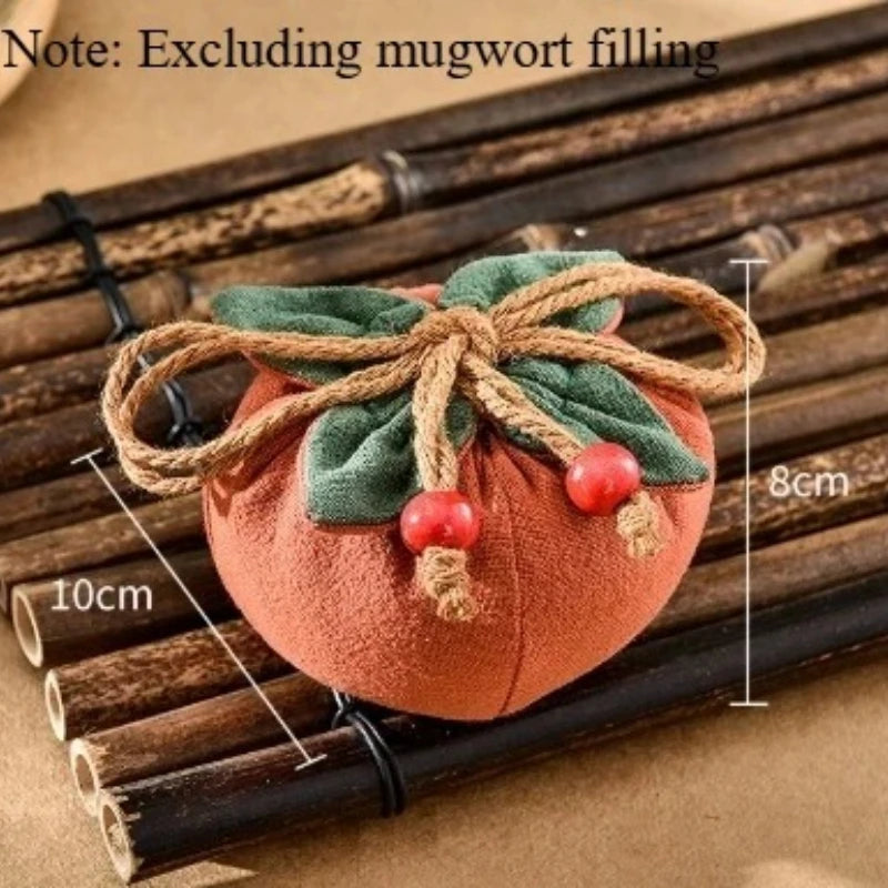 Persimmon Pendant Incense Bag – Car Charm & Lucky Blessing Purse Car Charm Sachet Bag Richie's Orange 1pc