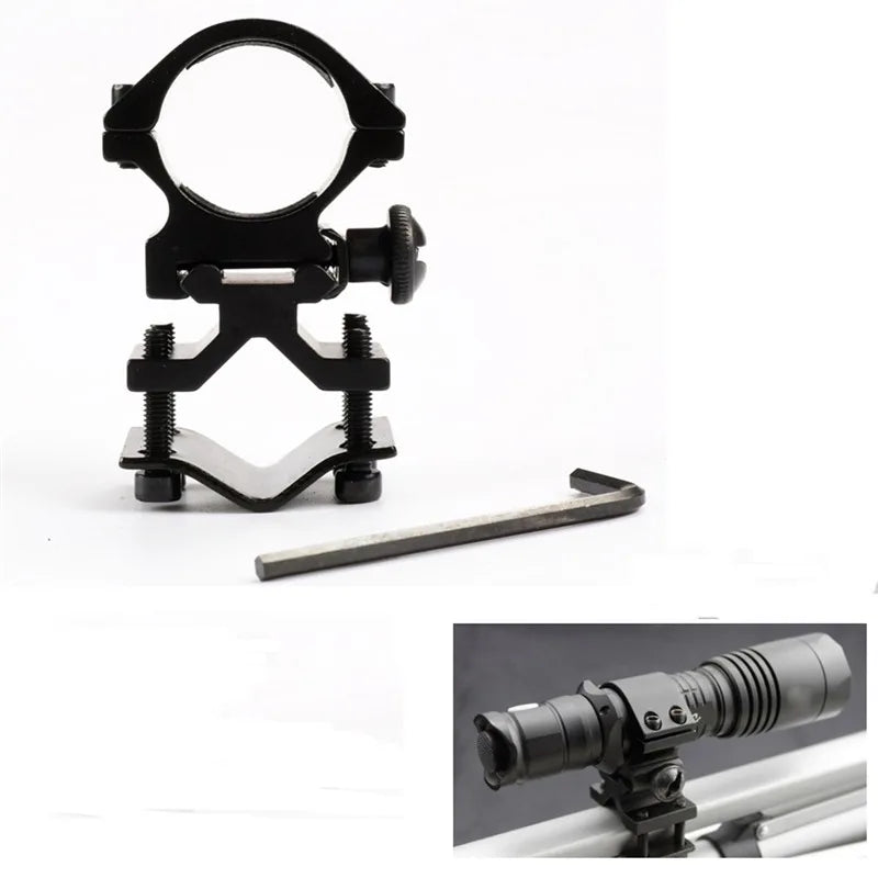 Universal 25mm Ring Metal Rail Clip for Tactical Flashlight Mount Flashlight Rail Mount Richie's Default Title