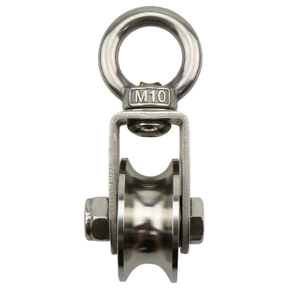 U-Type Swivel Pulley 304 Stainless Steel 350KG Heavy Duty Swivel Pulley Block Richie's 500 Kg U Type Swivel Pulley