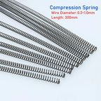 Steel Compression Springs 300mm | Wire Dia 0.3–1mm Helical Coil Compression Springs Richie's 0.8mm 300mm-1pcs 18mm