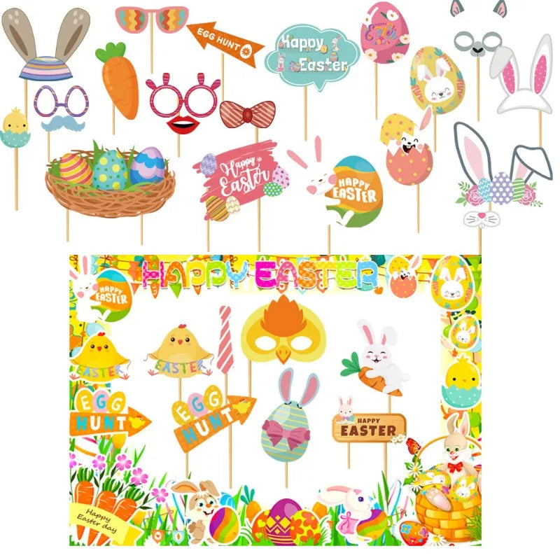 Funny Easter Photo Frame Paper Prop – Party Decoration Holiday Party Prop Richie's