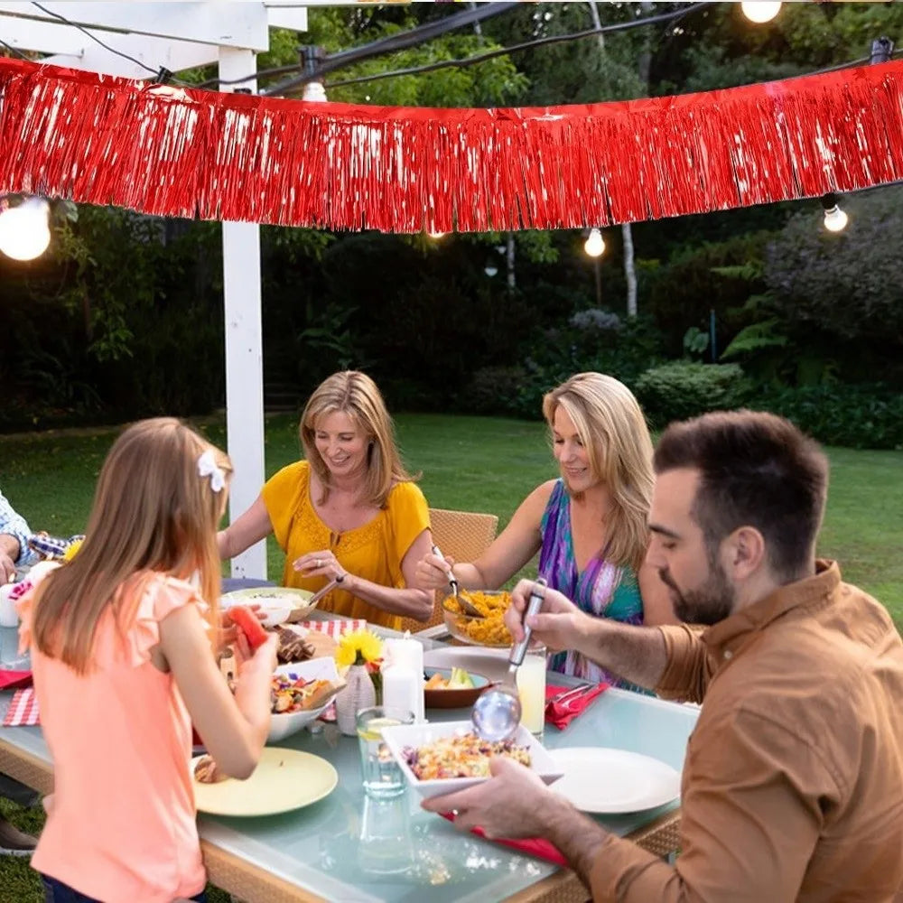 3M Metallic Foil Fringe Garland Streamer Party Backdrop Decor Party Fringe Garland Richie's