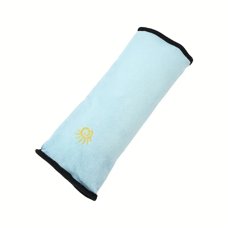 Plush Seat Belt Shoulder Pads – Universal Car Seat Covers Seat Belt Shoulder Pad Richie's blue 1pc