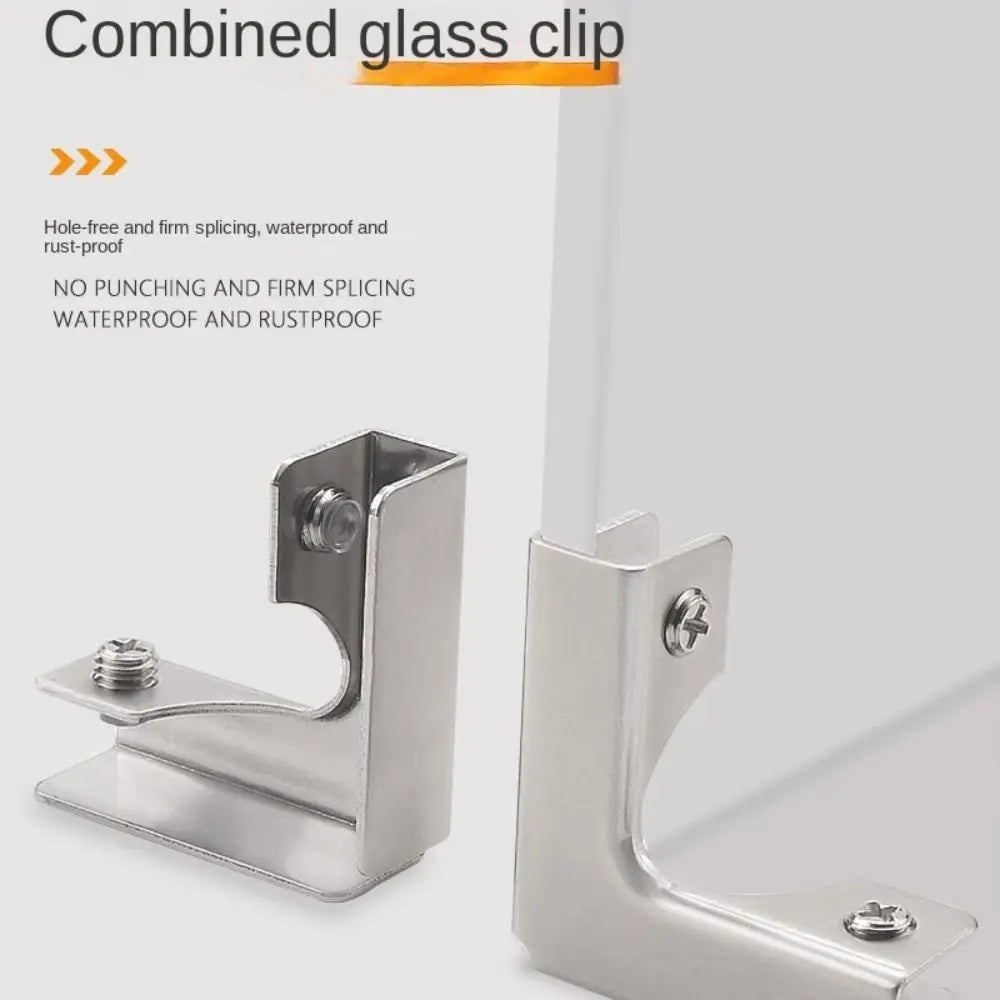 Aluminum Alloy Angle Corner Bracket L T Cross Glass Clip Corner Bracket Richie's