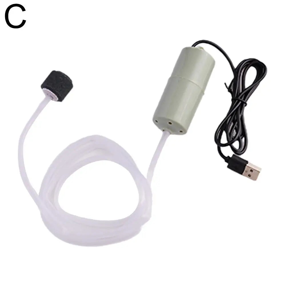 USB Mini Silent Aquarium Air Pump – Ultra Quiet Fish Tank Aerator Aquarium Air Pump Richie's C USB Type-C