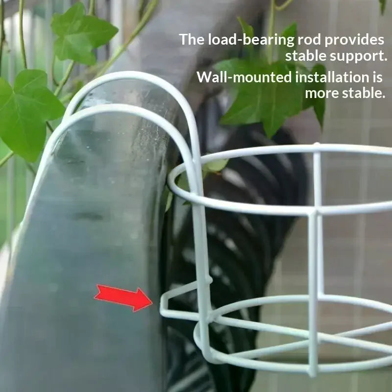 Adjustable Iron Hanging Plant Rack – Balcony Railing Pot Holder Hanging Plant Rack Richie's