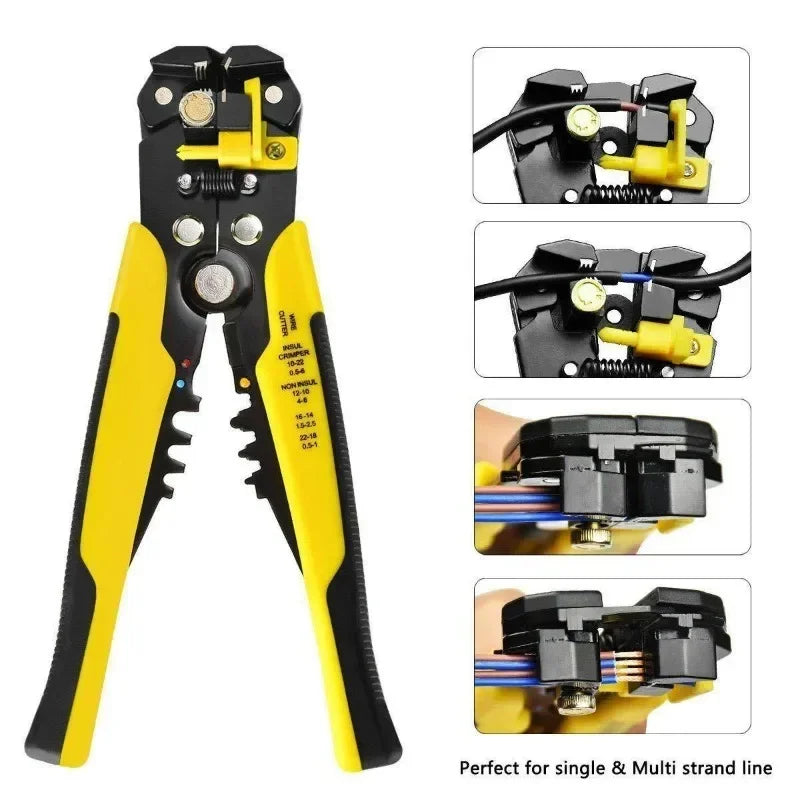 TOTNEND Wire Stripper Crimper & Cable Cutter Pliers 10-24 AWG Wire Stripper Pliers Richie's