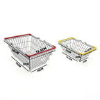 Mini Metal Wire Shopping Basket – Mesh Desk Organizer 2 Sizes Wire Storage Basket Richie's