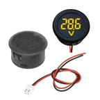 Round LED Digital Voltmeter DC 4-100V – Car Motorcycle Boat RV Digital Voltmeter Richie's Yellow