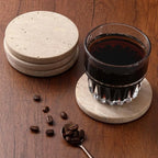 Natural Marble Coasters – Heat Resistant Non-Slip Travertine Set Marble Coasters Set Richie's
