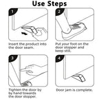 PVC Door Stopper Wedge Non-Slip Anti-Slam Punch-Free Holder Door Stopper Wedge Richie's