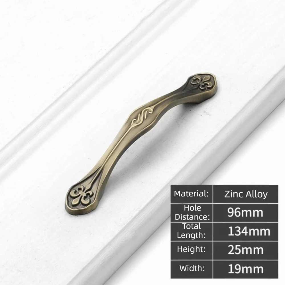 Zinc Alloy Cabinet Handles Antique Bronze Drawer Pulls Cabinet Drawer Pulls Richie's Style-5