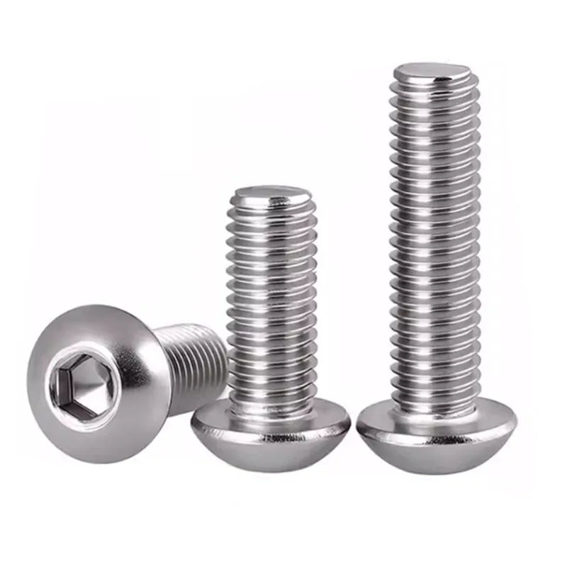ISO7380 304 SS Hex Socket Button Head Screws M2–M8 | JARBLUE Machine Screws Richie's