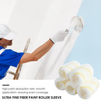24-Pack 4" Microfiber Paint Roller Cover Naps – Reusable Paint Roller Covers Richie's