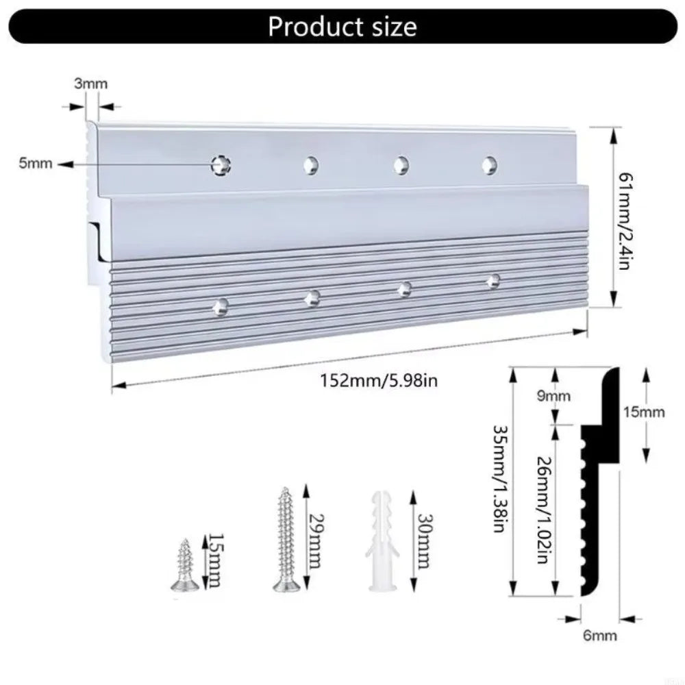Aluminum French Cleat Z Clamps – 100mm & 152mm Mounting Brackets Wall Mounting Bracket Richie's