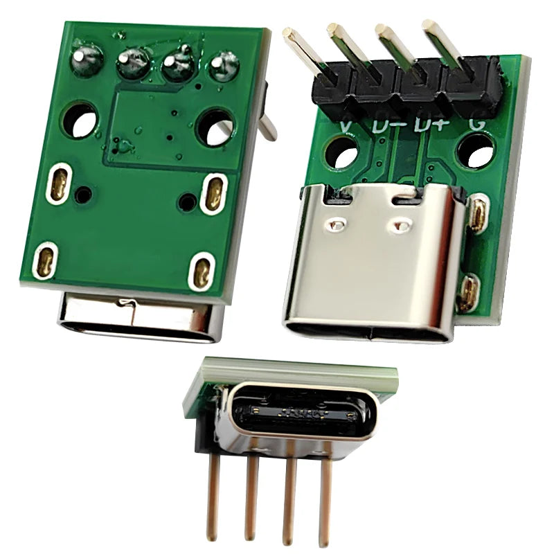 USB 3.1 Type-C 16-Pin PCB Test Adapter Connector Socket USB-C PCB Adapter Richie's