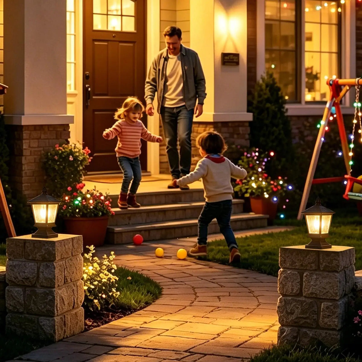 Solar Post Lights Outdoor IP65 Waterproof Garden Pole Lamp Solar Outdoor Light Richie's