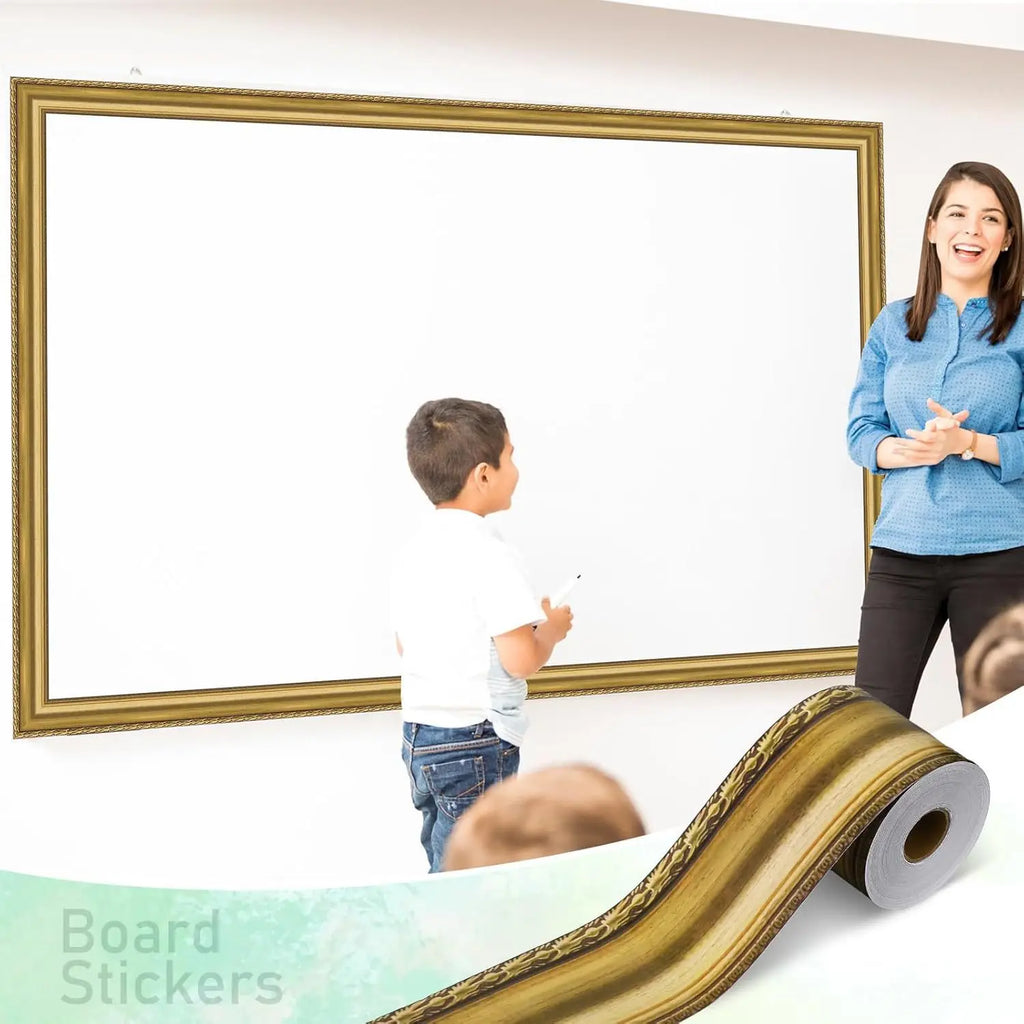 Gold Bulletin Board Border Sticker 10m Self-Adhesive Trim Decorative Border Trim Richie's