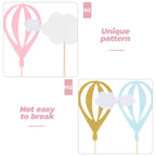 30Pcs Hot Air Balloon Cake Toppers & Cloud Cupcake Picks Cake Topper Set Richie's