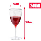 Vintage Unbreakable Plastic Wine Goblets – Reusable Party Cups Plastic Wine Goblets Richie's A1